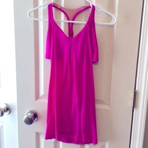 Lululemon Bright Pink Tank with Built in Bra